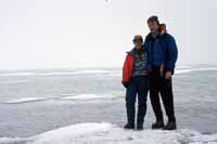 Linda and Kurt at the Arctic Ocean